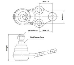 CB0253 CTR Кульова опора CBM 32