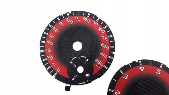 Moman 0089688088357 Mercedes GLE GLS Custom Red Carbon Циферблати спідометра