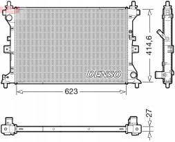 Denso DRM47039 Радіатор, система охолодження двигуна denso drm47039