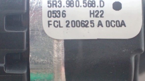 Volkswagen OE 5R3980568D KAMERA OBUDOWA НОВА ОРИГІНАЛЬНА КАМЕРА VOLKSWAGEN 5R3 980 568 D + КРІПЛЕННЯ + ЗАГЛУШКА