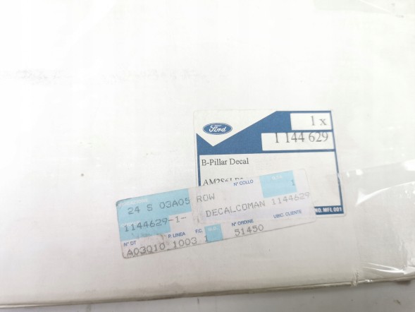 Ford OE Наклейки на стійки FORD Fiesta 01-08 / Fusion 01-12 (CBK) OE 1144629