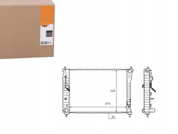 NRF 58449 Nrf 58449 радіатор охолодження, система охолодження двигуна
