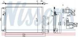 Nissens 941288 Очищувач радіатора кондиціонера 941288 nissens