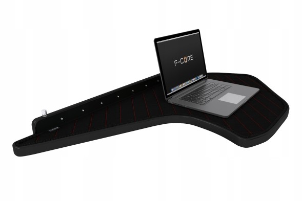 F-CORE FT41 BLACK/RED Середня полка TIR DAF XG XG+ XF NG 21 - екошкіра