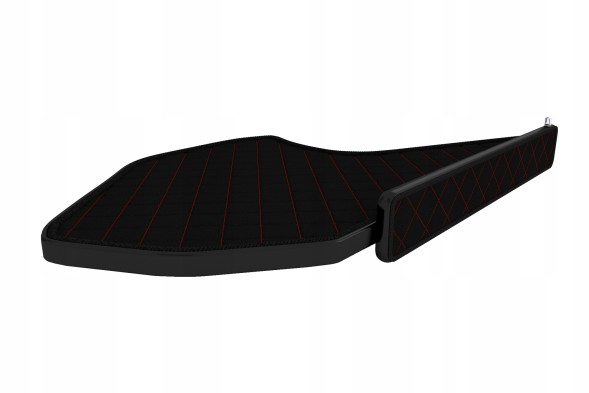 F-CORE FT41 BLACK/RED Середня полка TIR DAF XG XG+ XF NG 21 - екошкіра