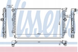 Nissens 65335 Радіатор охолодження двигуна vw nissens 65335