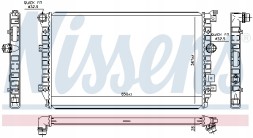 Nissens 65335 Радіатор охолодження двигуна vw nissens 65335