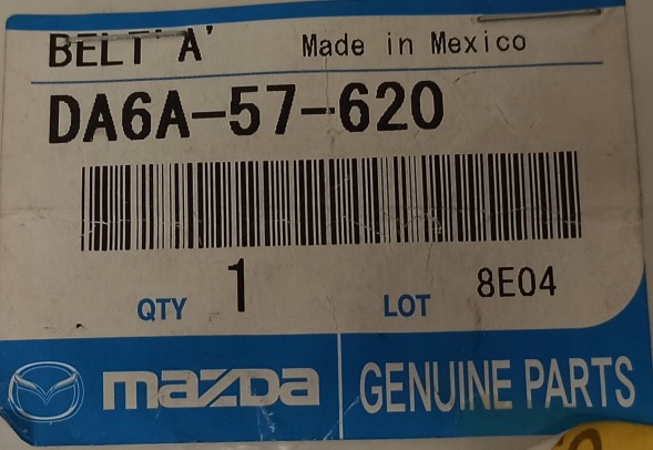 Mazda OE Пряжка ременя безпеки права передня -Mazda 2 DJ DA6A57620