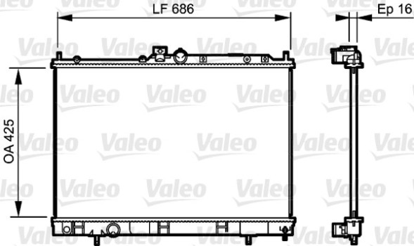 735201 VALEO Радіатор системи охолодження