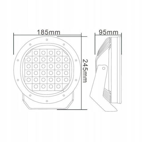 CHINA AT-686 Дорожній галоген далекобійний led cree ring 12v 24v