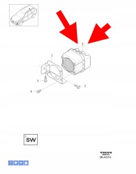 Volvo OE ЗОВНІШНІЙ ДИНАМІК ПЕРЕДНІЙ VOLVO XC40 2018- XC60 2018- XC90 OEM/OE 31456000
