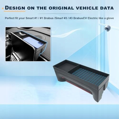 AD BRAKE B0GRGV376N ДВОСЕРЕДОВИЩНИЙ ОРГАНАЙЗЕР ДЛЯ КОНСОЛІ SMART #1 #3 EV ABS ДЛЯ ЗБЕРІГАННЯ