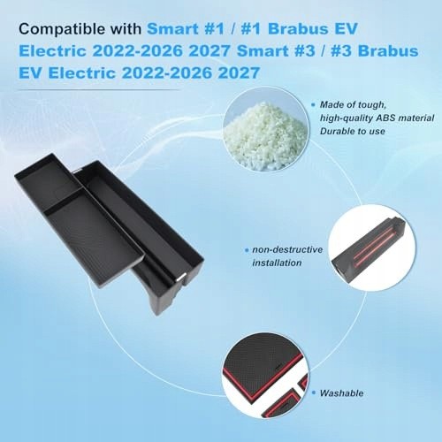 AD BRAKE B0GRGV376N ДВОСЕРЕДОВИЩНИЙ ОРГАНАЙЗЕР ДЛЯ КОНСОЛІ SMART #1 #3 EV ABS ДЛЯ ЗБЕРІГАННЯ
