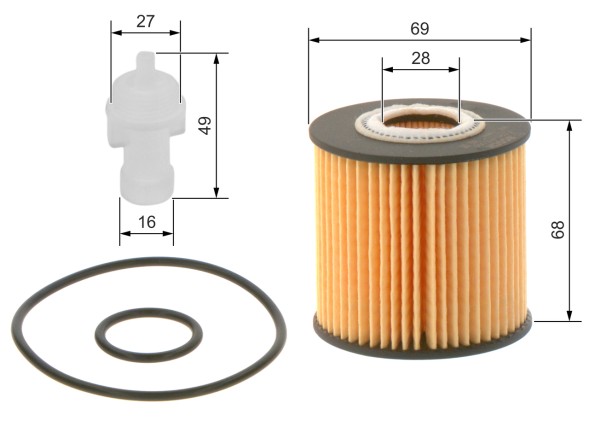 F026407098 BOSCH Фільтр оливи