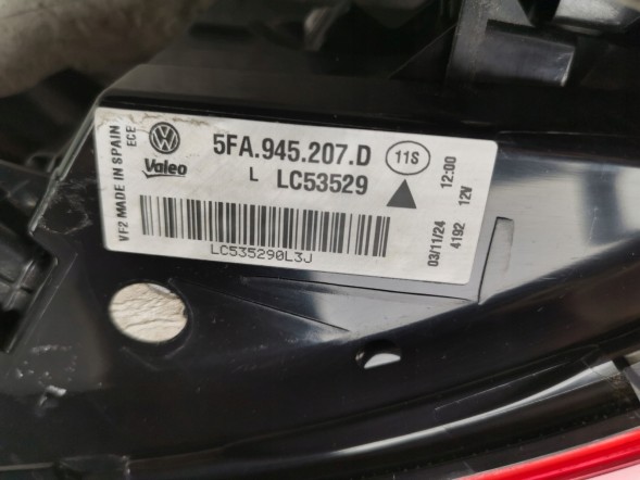 Volkswagen OE 5FA945207D, DWP538750OE Задній ліхтар Seat Cupra Leon IV 5FA945207D Новий оригінал