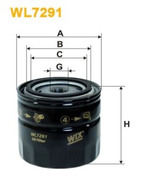 WL7291 WIX FILTERS Фільтр оливи