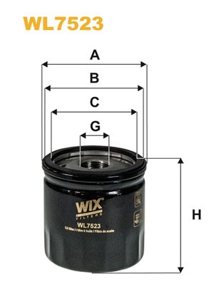 WL7523 WIX FILTERS Фільтр оливи