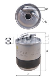 KL228 2D MAHLE ORIGINAL Фільтр палива