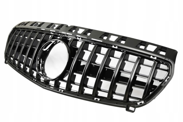 Китай GR025049 Атрапа гриль GT STYLE Mercedes A-Class W176 ЧОРНИЙ БЛИСК 12–15 (PRE-LIFT)