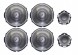 Mercedes-Benz OE A2057274100+A2057271800+A2057271700 Накладки на динаміки, решітки, захисні кожухи Burmester для Mercedes W213 W205 X253