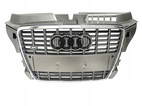 PA 8P0853651Q GRAFIT РЕШІТКА РАДІАТОРА AUDI A3 S3 8P LIFT 2008-2012 СІРА ГРАФІТОВА З ХРОМОМ
