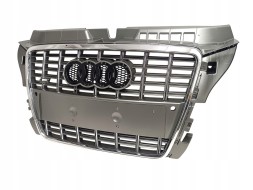 PA 8P0853651Q GRAFIT РЕШІТКА РАДІАТОРА AUDI A3 S3 8P LIFT 2008-2012 СІРА ГРАФІТОВА З ХРОМОМ