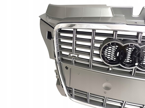 PA 8P0853651Q GRAFIT РЕШІТКА РАДІАТОРА AUDI A3 S3 8P LIFT 2008-2012 СІРА ГРАФІТОВА З ХРОМОМ