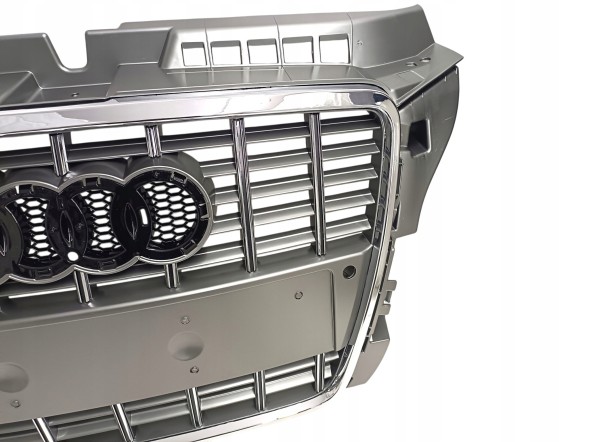 PA 8P0853651Q GRAFIT РЕШІТКА РАДІАТОРА AUDI A3 S3 8P LIFT 2008-2012 СІРА ГРАФІТОВА З ХРОМОМ