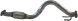 AD BRAKE VIC-185896 Вихлопна труба для AUDI A3; SEAT ALTEA, ALTEA XL, LEON; SKODA OCTAVIA II,