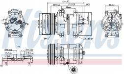 Nissens 86218448 NIS Компресор кондиціонера nissens 89317