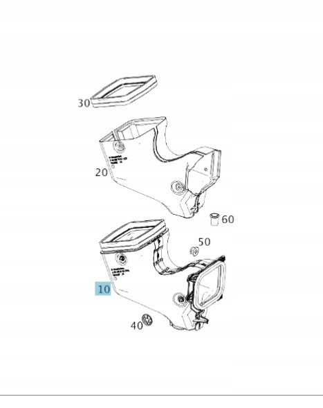 Mercedes-Benz OE 910 830 79 00 Mercedes-benz oe повітрозабірник а9108307900