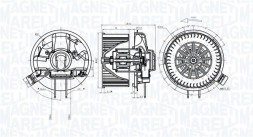 MAGNETI MARELLI 069412305010 Внутрішній вентилятор magneti marelli 069412305010