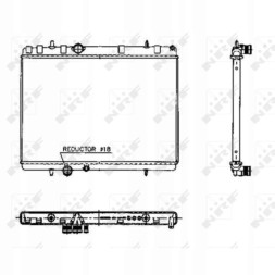 NRF NRF 50436 Охолоджувач двигуна citroen c5, c5 ii peugeot 2008 i, 407 1.2-2.2 03.04-