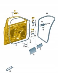 Cupra OE 5FF831052A ДВЕРІ ПРАВА ПЕРЕДНЯ CUPRA ОРИГІНАЛ OE