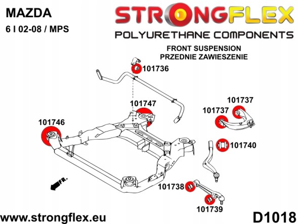 Strongflex 106189B Комплект підвіски для Mazda 6 / Atenza