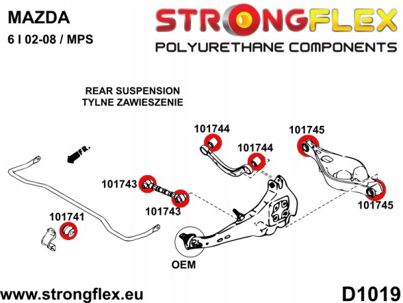 Strongflex 106189B Комплект підвіски для Mazda 6 / Atenza