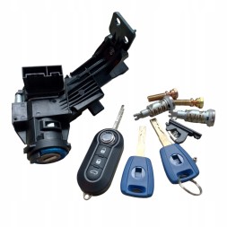 Genuine FIAT FIORINO CITROEN NEMO PEUGEOT BIPPER ZESTAW KOMPLET ZAMKÓW ZAMKI DRZWI STACYJKA ЗАМОК ЗАПАЛЮВАННЯ 2 ЗАМКИ ДВЕРНІ ВСТАВКИ НАБІР ЗАМОКІВ FIAT FIORINO QUBO NEMO