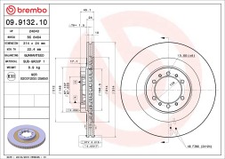 09 9132 10 BREMBO Диск гальмівний