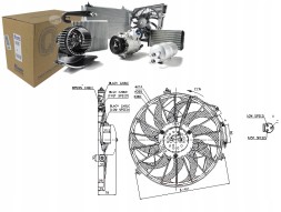 Nissens 85648 Вентилятор радіатора bmw 3 e36 5 e34 6 e24 7 e32 8 e31 1.6-5.6