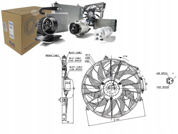Nissens 85648 Вентилятор радіатора bmw 3 e36 5 e34 6 e24 7 e32 8 e31 1.6-5.6