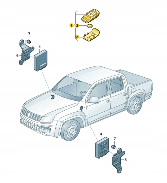 Volkswagen OE VW ПУЛЬТ ДИСТАНЦІЙНОГО КЕРУВАННЯ WEBASTO 3G0963511E