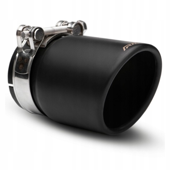 RM Motors KSZCC/SPORT/76/63 Наконечник вихлопу SPORT - косий, закруглений, чорний