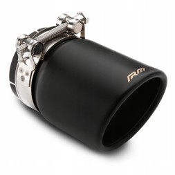 RM Motors KSZCC/SPORT/76/63 Наконечник вихлопу SPORT - косий, закруглений, чорний