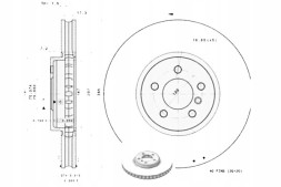 Brembo 09.9921.11 Диск хам. Передній uv bmw x5 e70 07-