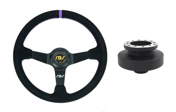 RBS Technology RBS-KZ-13+E36 Спортивне кермо RBS Technology замшеве 35/9см + наба BMW E36