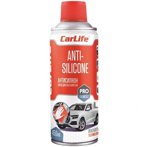 CF458 CARLIFE Очисник знежирювач CarLife ANTI SILICONE 450мл