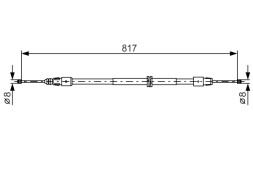 1987482024 BOSCH Трос гальма
