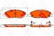 TRW TRWGDB3577/RS2 Комплект гальмівних колодок 41060ax085 c11080a