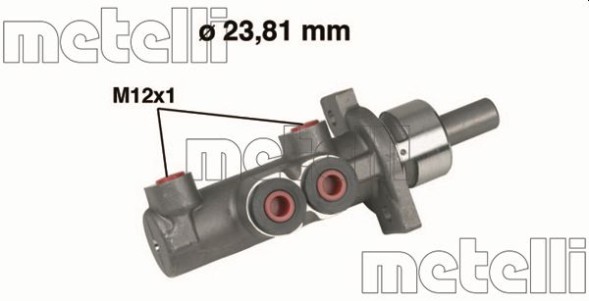 05 0280 METELLI Циліндр гальмівний головний