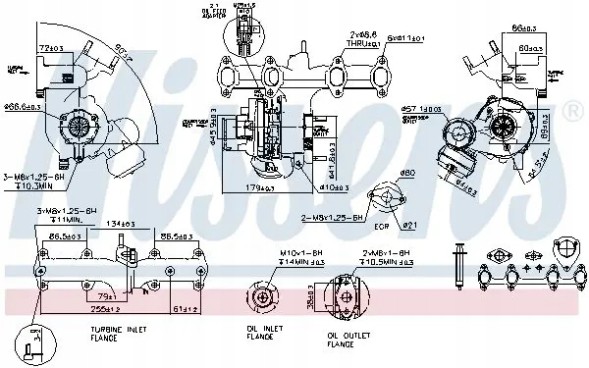 Nissens 93179 Турбокомпресор турбіна 93179 nissens